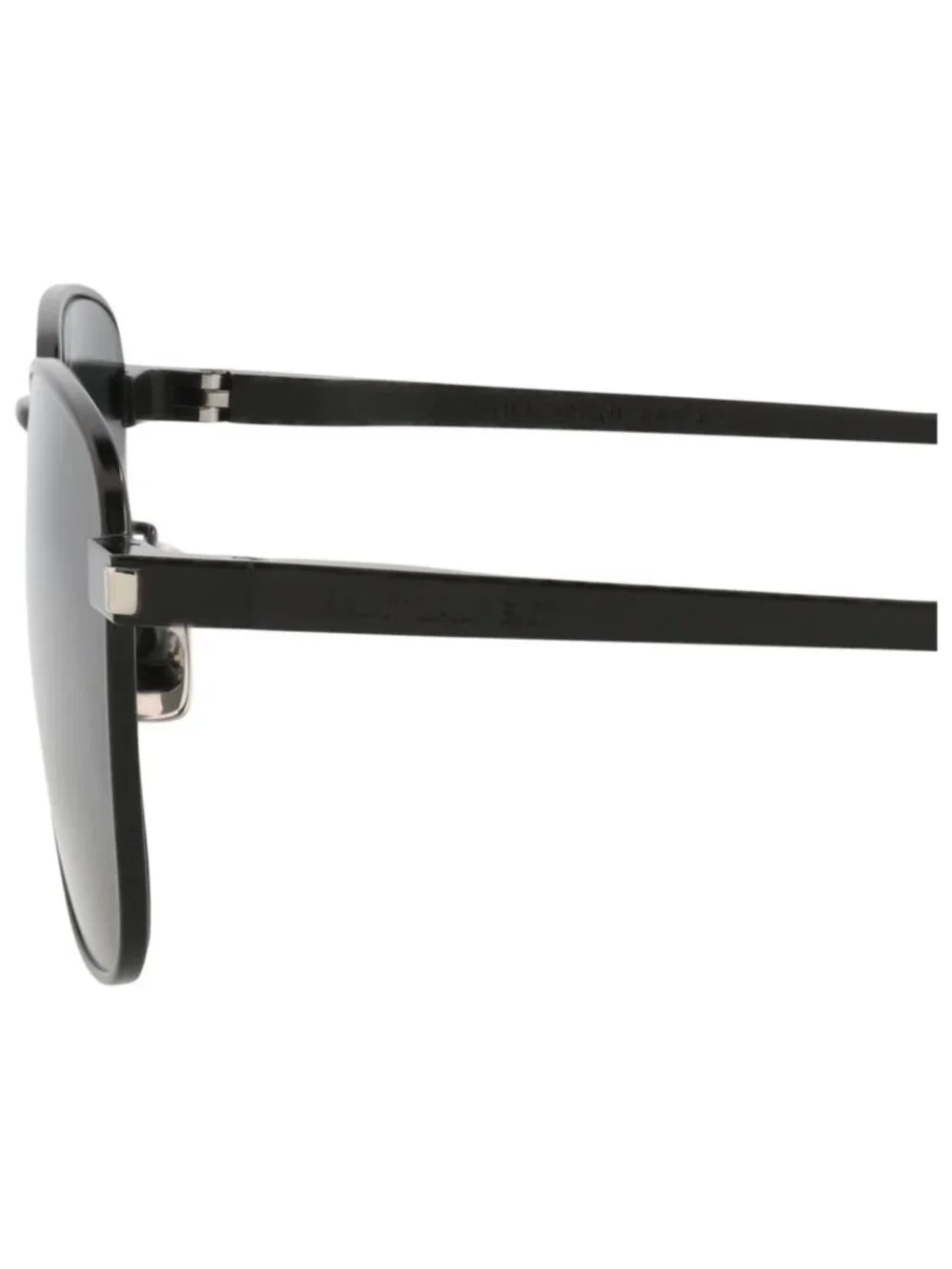 New Saint Laurent Women's Sunglasses Square Rectangle Metal Frame Unisex Black